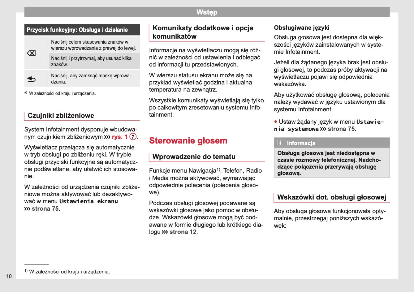 Seat Media System Plus Instrukcja obsługi