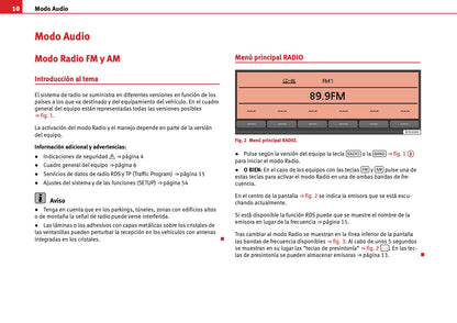 Seat Sound System 2.0 Manual de Instrucciones 2010 - 2015