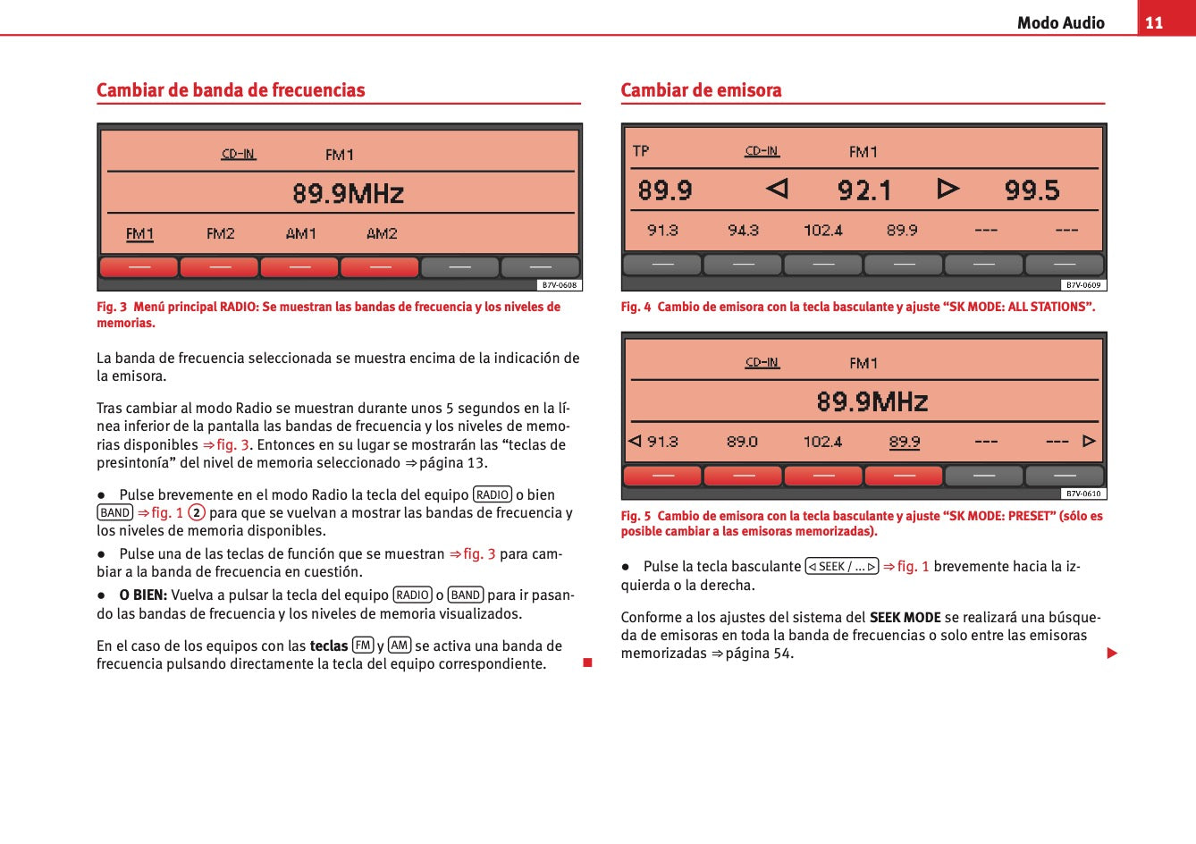 Seat Sound System 2.0 Manual de Instrucciones 2010 - 2015