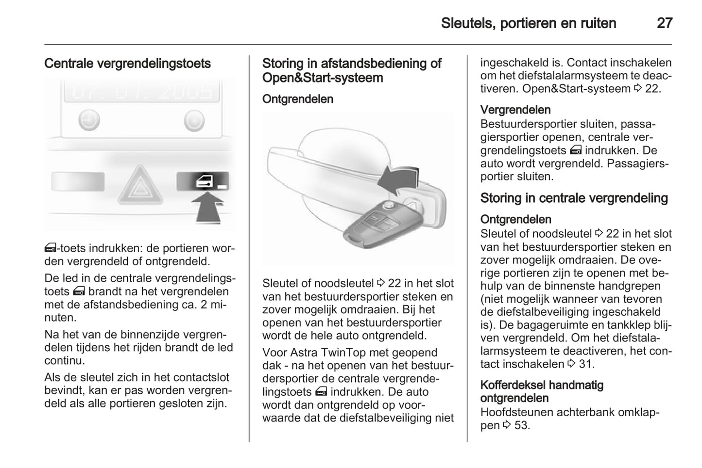 2006-2010 Opel Astra Owner's Manual | Dutch