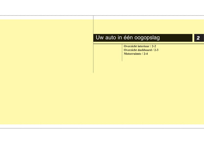 2009-2010 Kia Venga Owner's Manual | Dutch