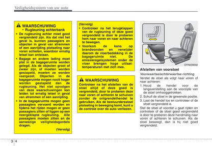 2009-2010 Kia Venga Owner's Manual | Dutch