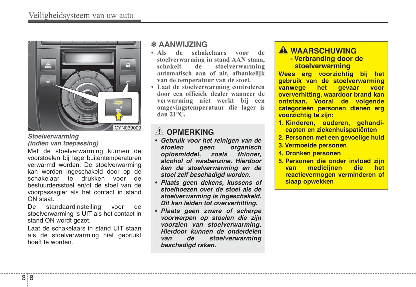 2009-2010 Kia Venga Owner's Manual | Dutch