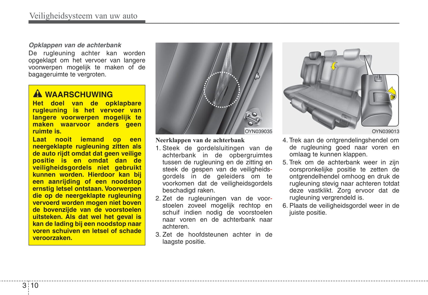 2009-2010 Kia Venga Owner's Manual | Dutch