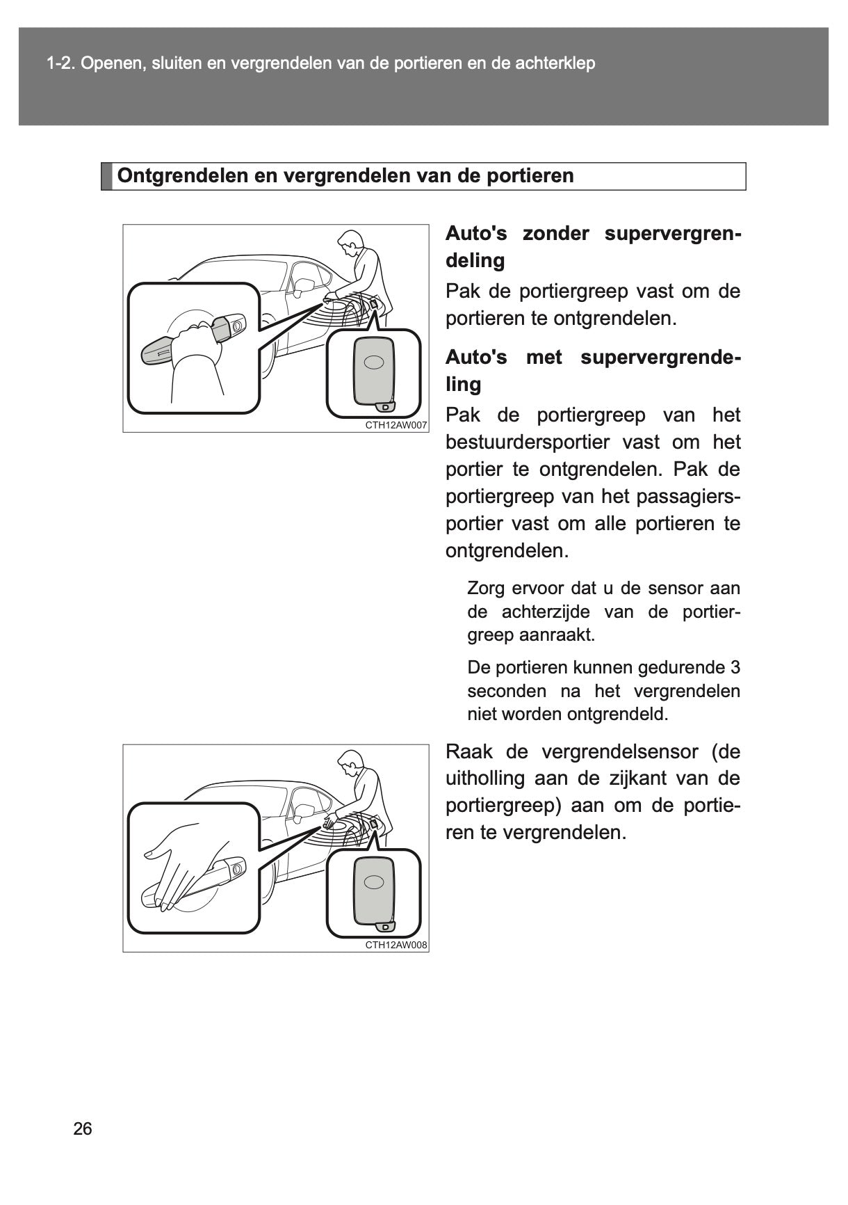 2015-2016 Toyota GT86 Owner's Manual | Dutch