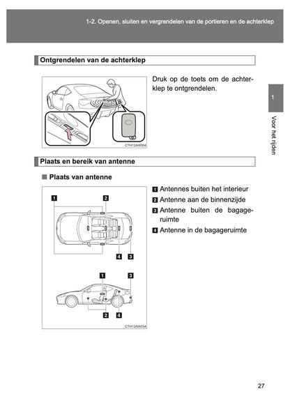 2015-2016 Toyota GT86 Owner's Manual | Dutch