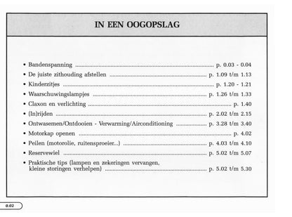 1998-1999 Renault Laguna Owner's Manual | Dutch