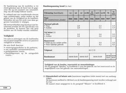 1998-1999 Renault Laguna Owner's Manual | Dutch