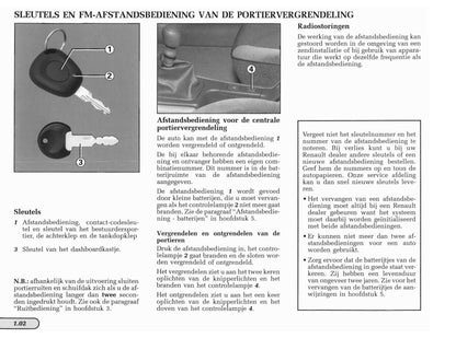 1998-1999 Renault Laguna Owner's Manual | Dutch