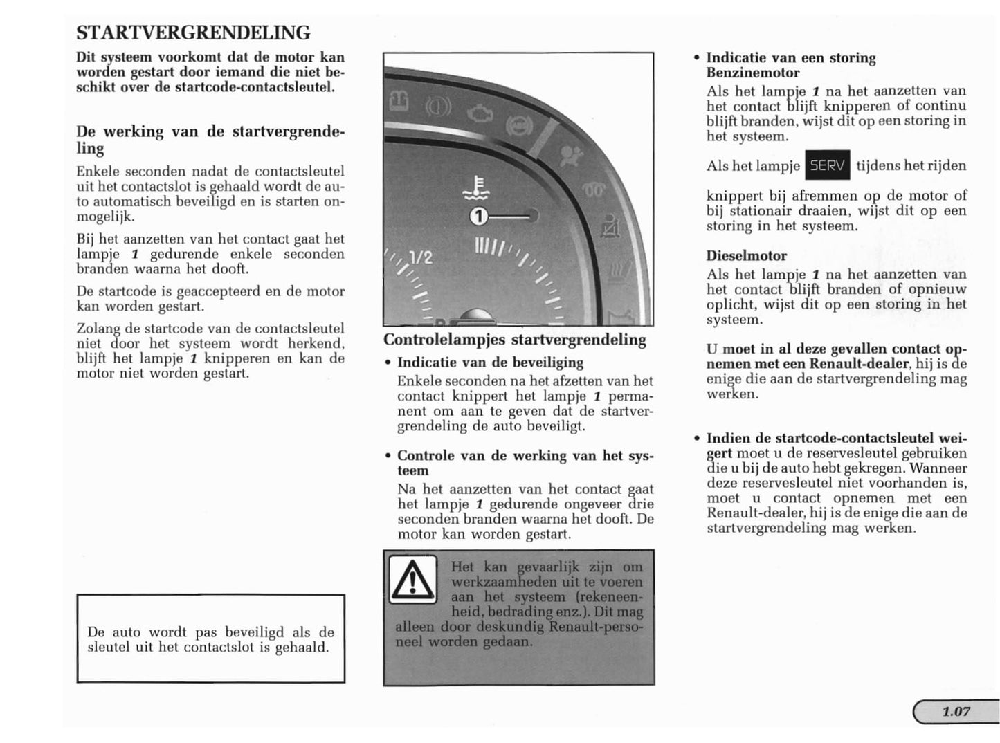 1998-1999 Renault Laguna Owner's Manual | Dutch