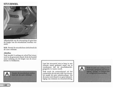 1998-1999 Renault Laguna Owner's Manual | Dutch