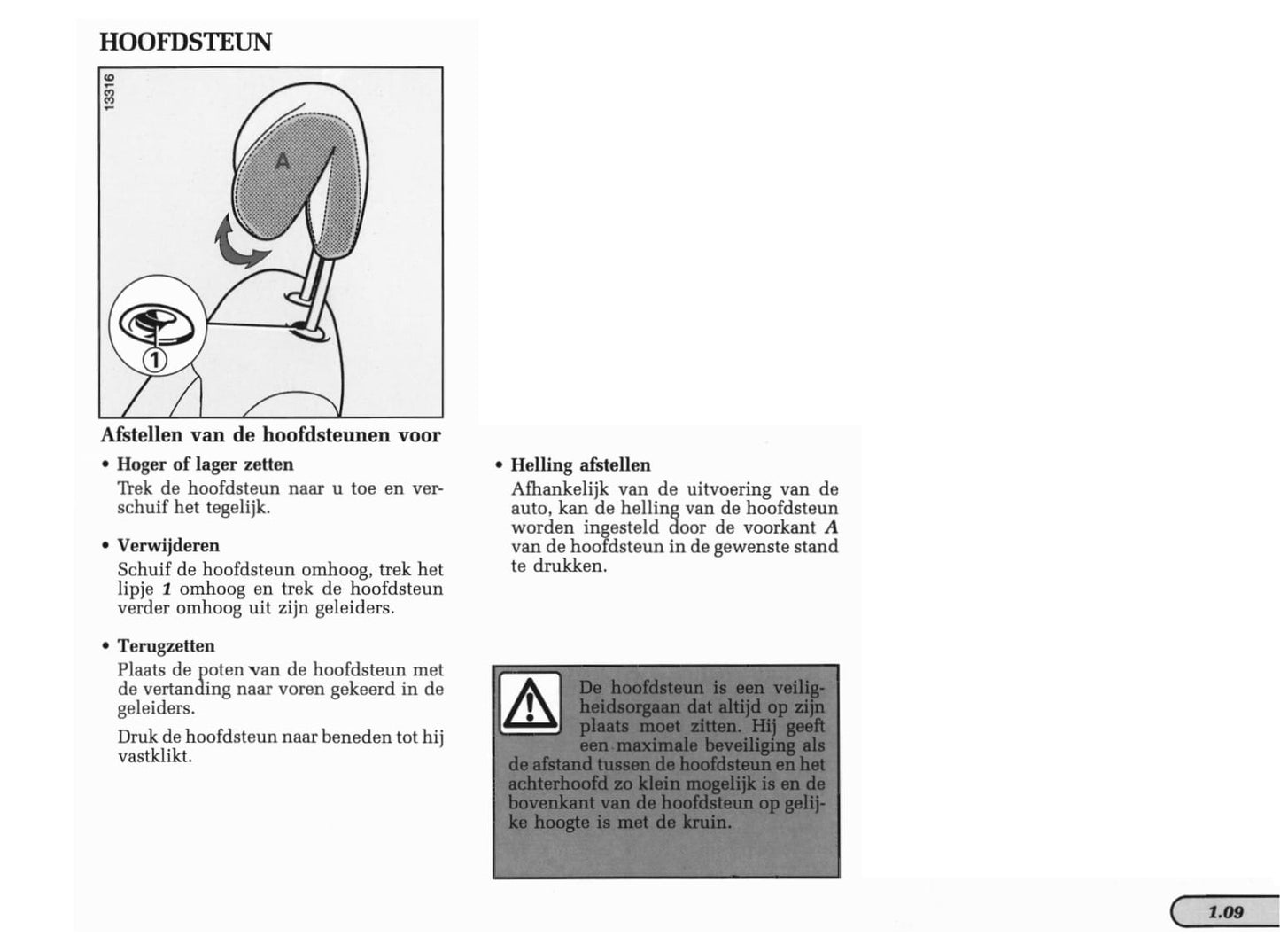 1998-1999 Renault Laguna Owner's Manual | Dutch