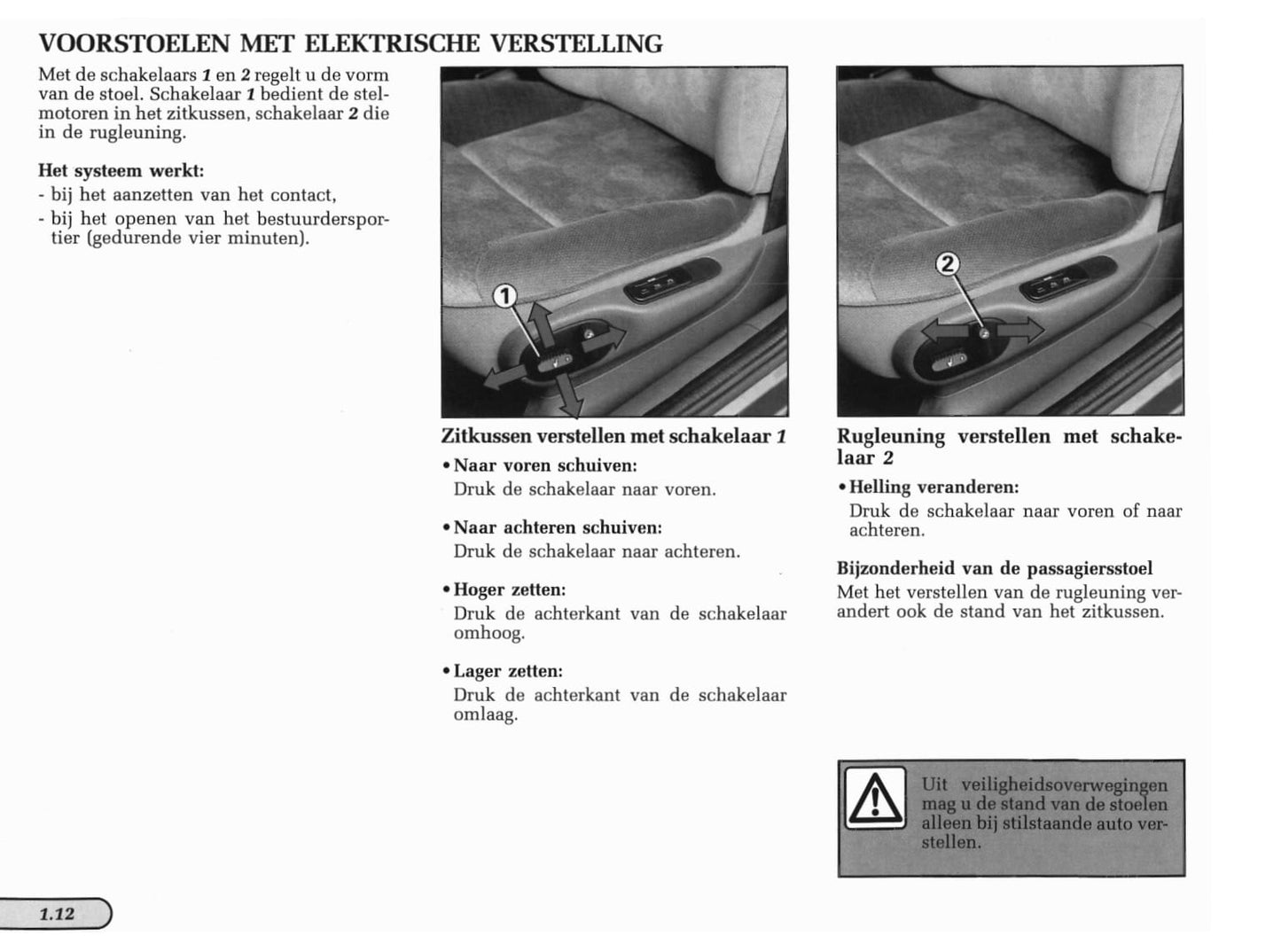 1998-1999 Renault Laguna Owner's Manual | Dutch