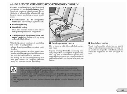 1998-1999 Renault Laguna Owner's Manual | Dutch