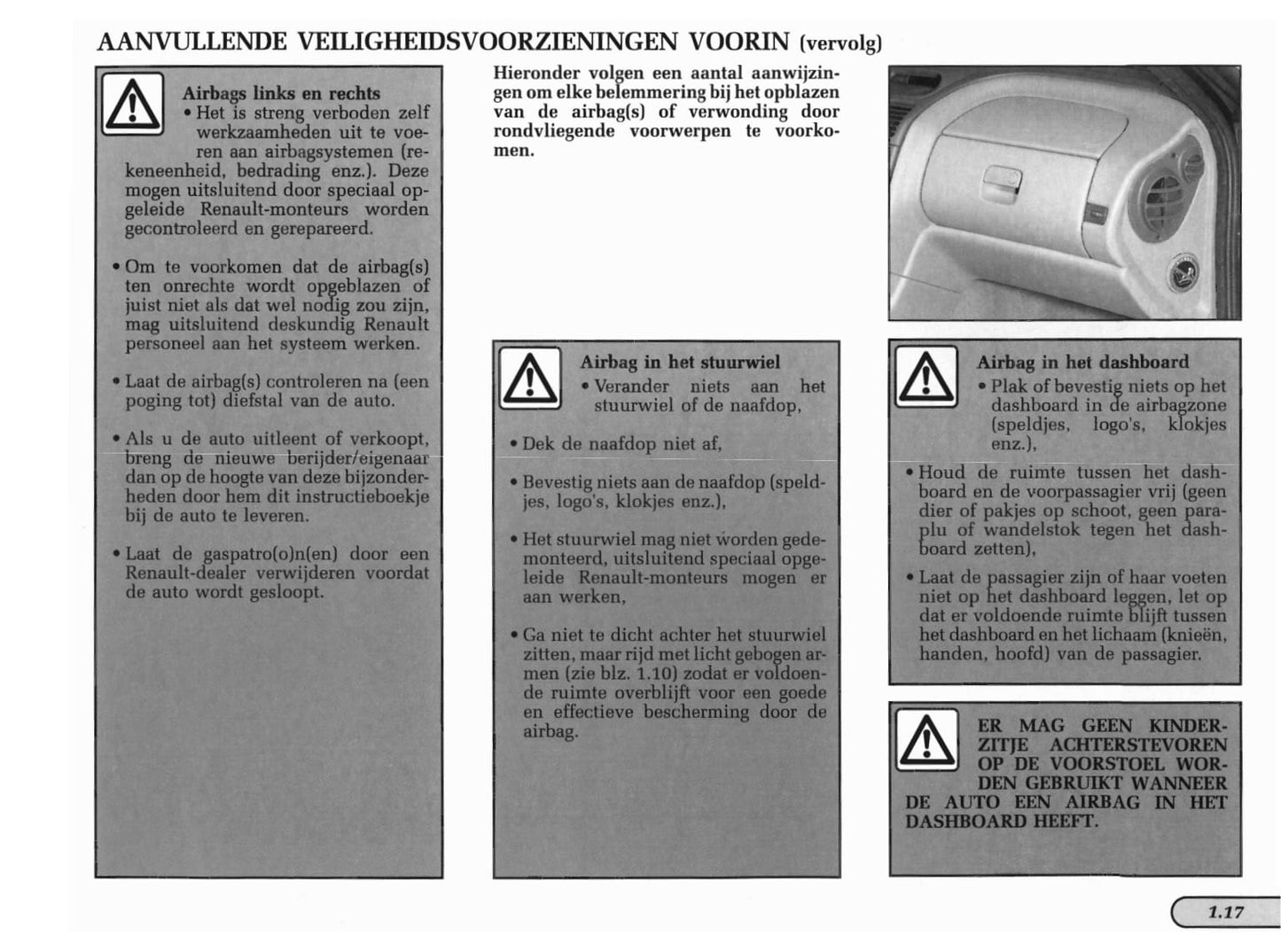 1998-1999 Renault Laguna Owner's Manual | Dutch