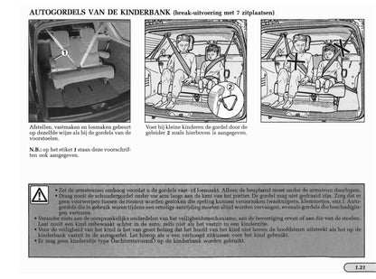 1998-1999 Renault Laguna Owner's Manual | Dutch