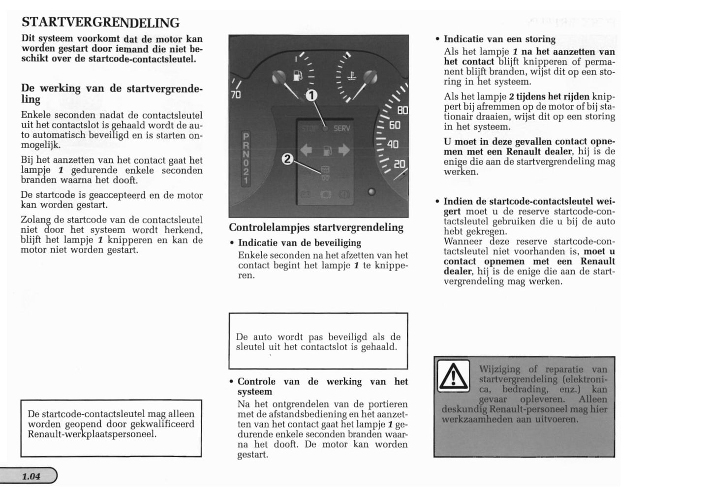 1998-1999 Renault Mégane Coupé/Mégane Coach Owner's Manual | Dutch