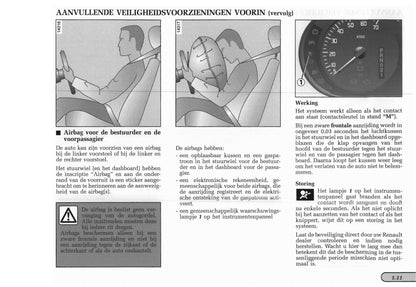 1998-1999 Renault Mégane Coupé/Mégane Coach Owner's Manual | Dutch