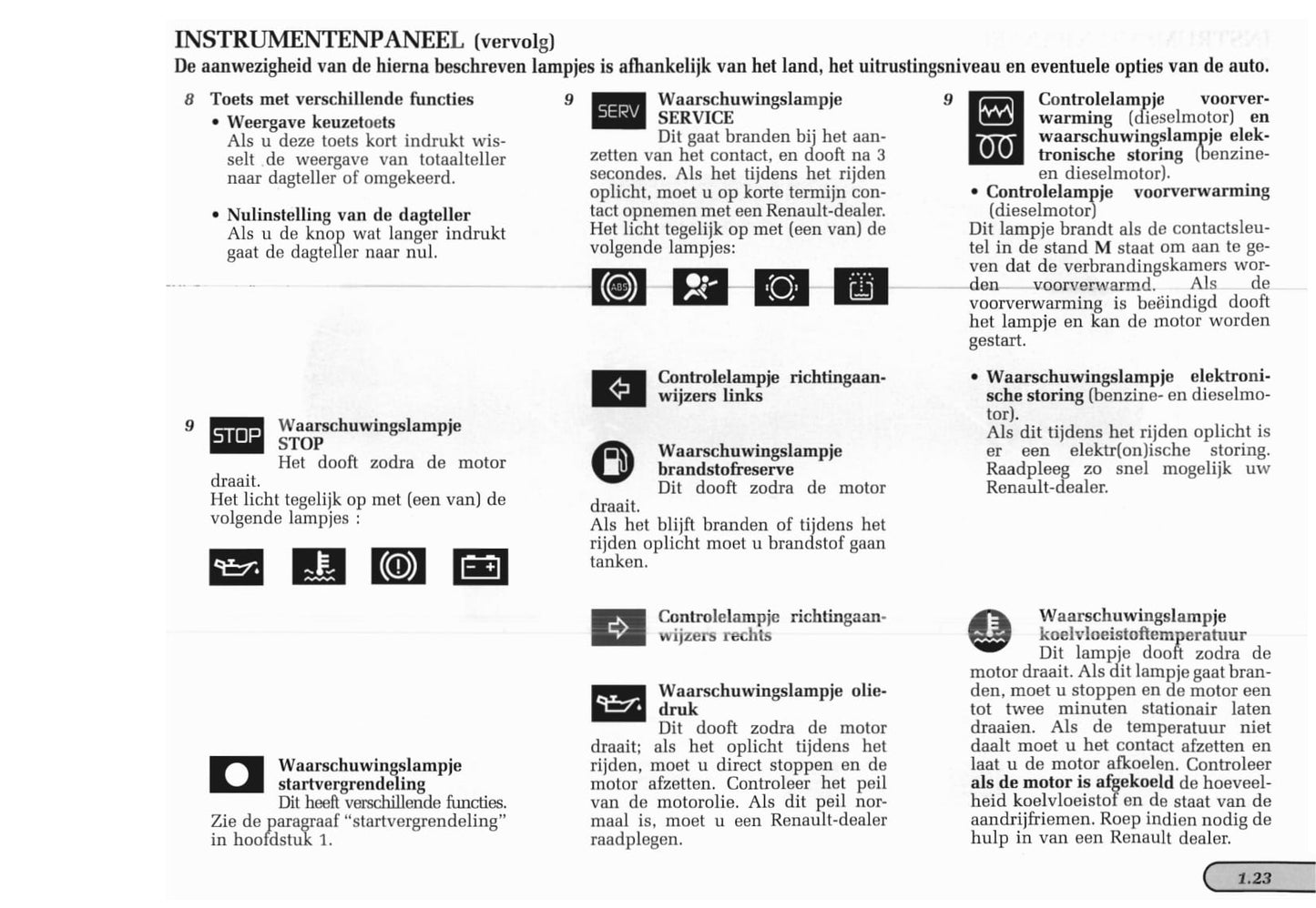 1998-1999 Renault Mégane Coupé/Mégane Coach Owner's Manual | Dutch