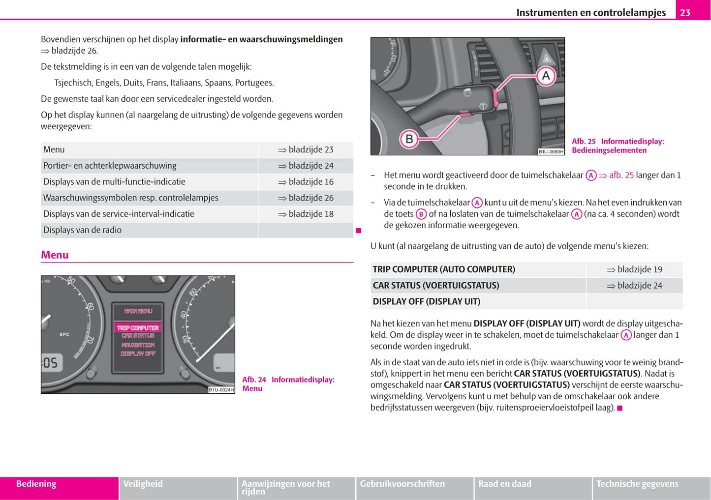 2000-2001 Skoda Octavia Tour I Gebruikershandleiding | Nederlands