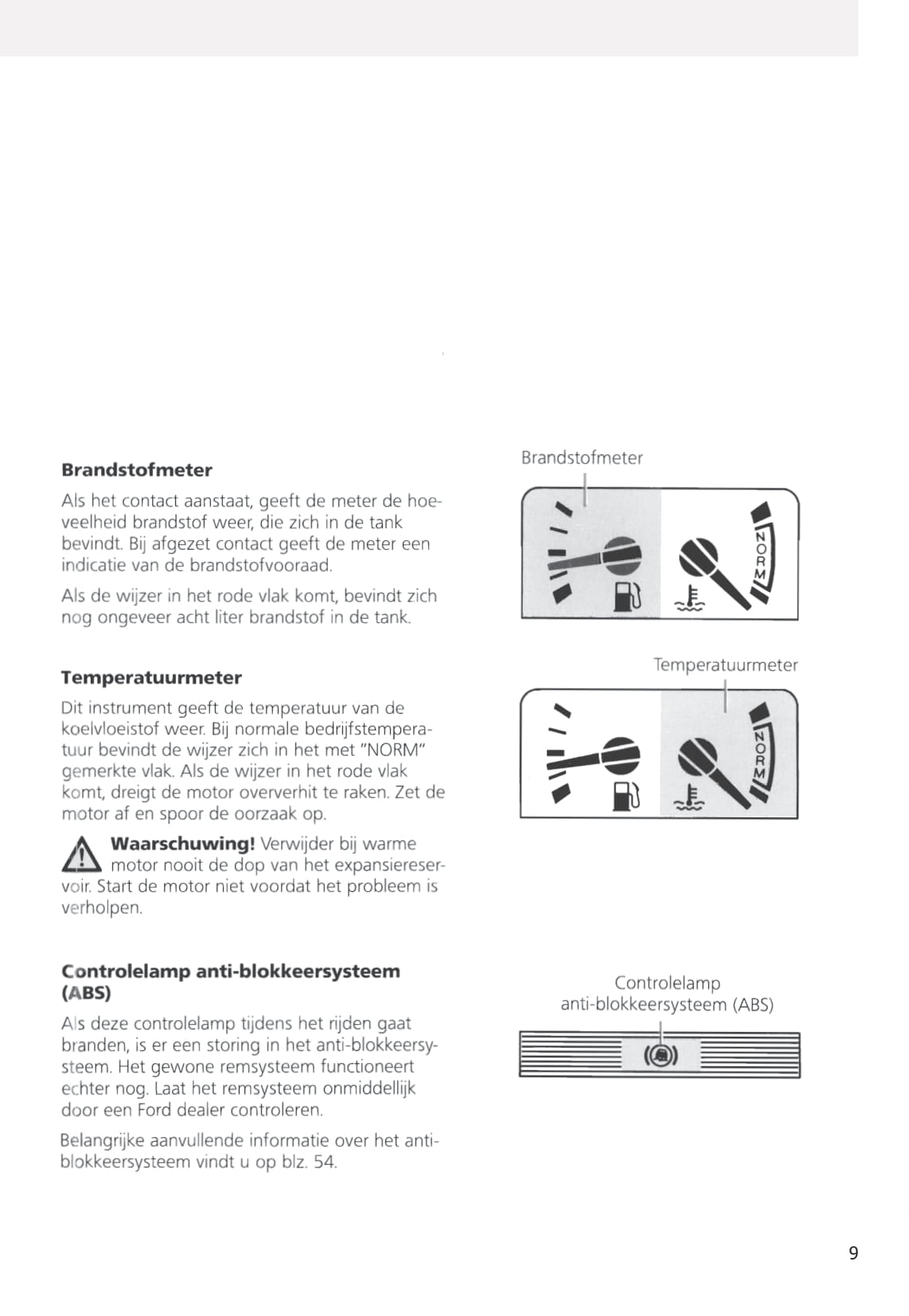 1990-1993 Ford Sierra Gebruikershandleiding | Nederlands