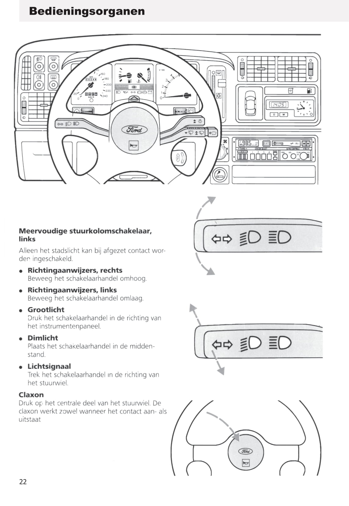 1990-1993 Ford Sierra Gebruikershandleiding | Nederlands