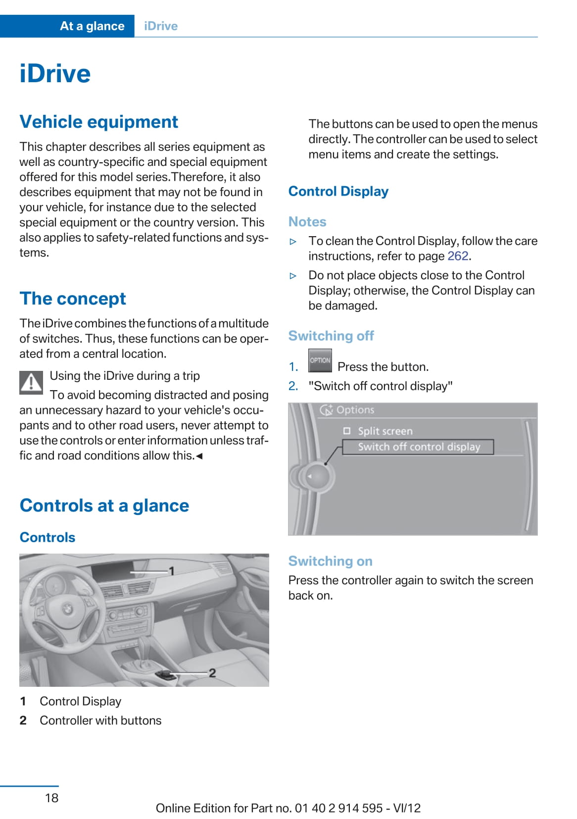 2013 BMW X1 Owner's Manual | English