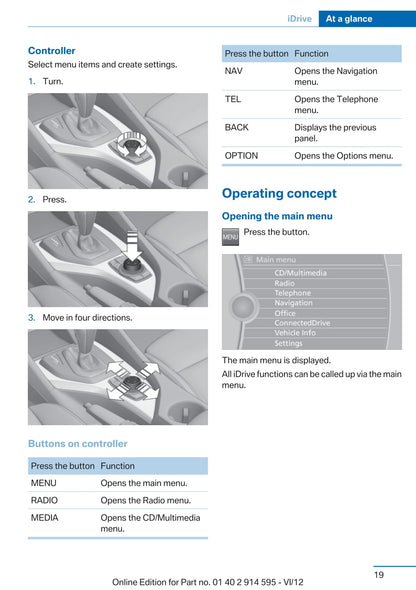 2013 BMW X1 Owner's Manual | English