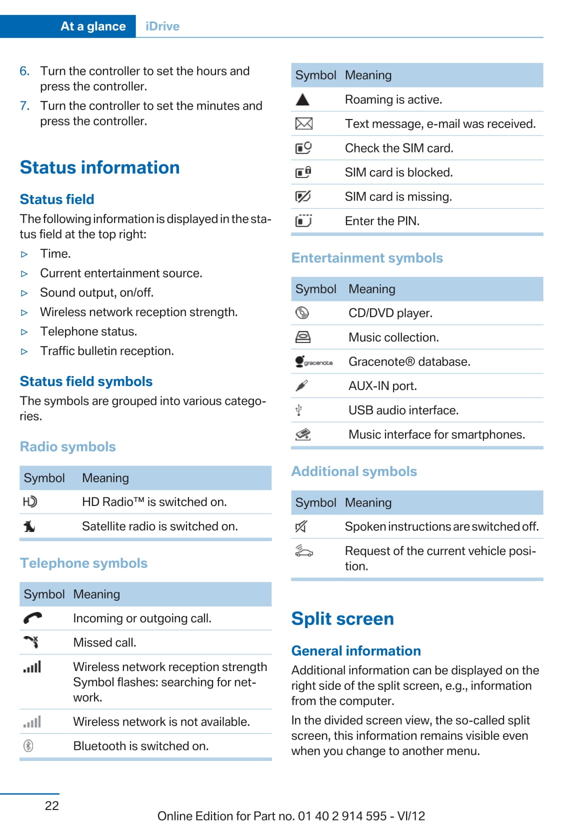 2013 BMW X1 Owner's Manual | English