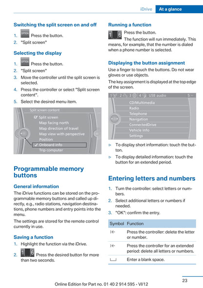 2013 BMW X1 Owner's Manual | English