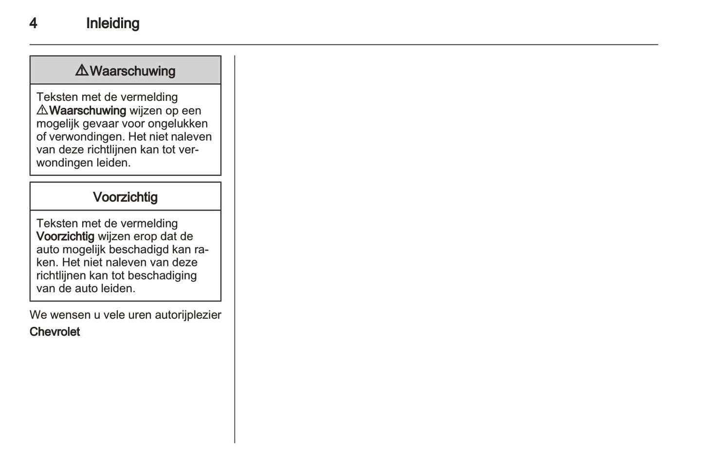 2011-2014 Chevrolet Aveo Owner's Manual | Dutch