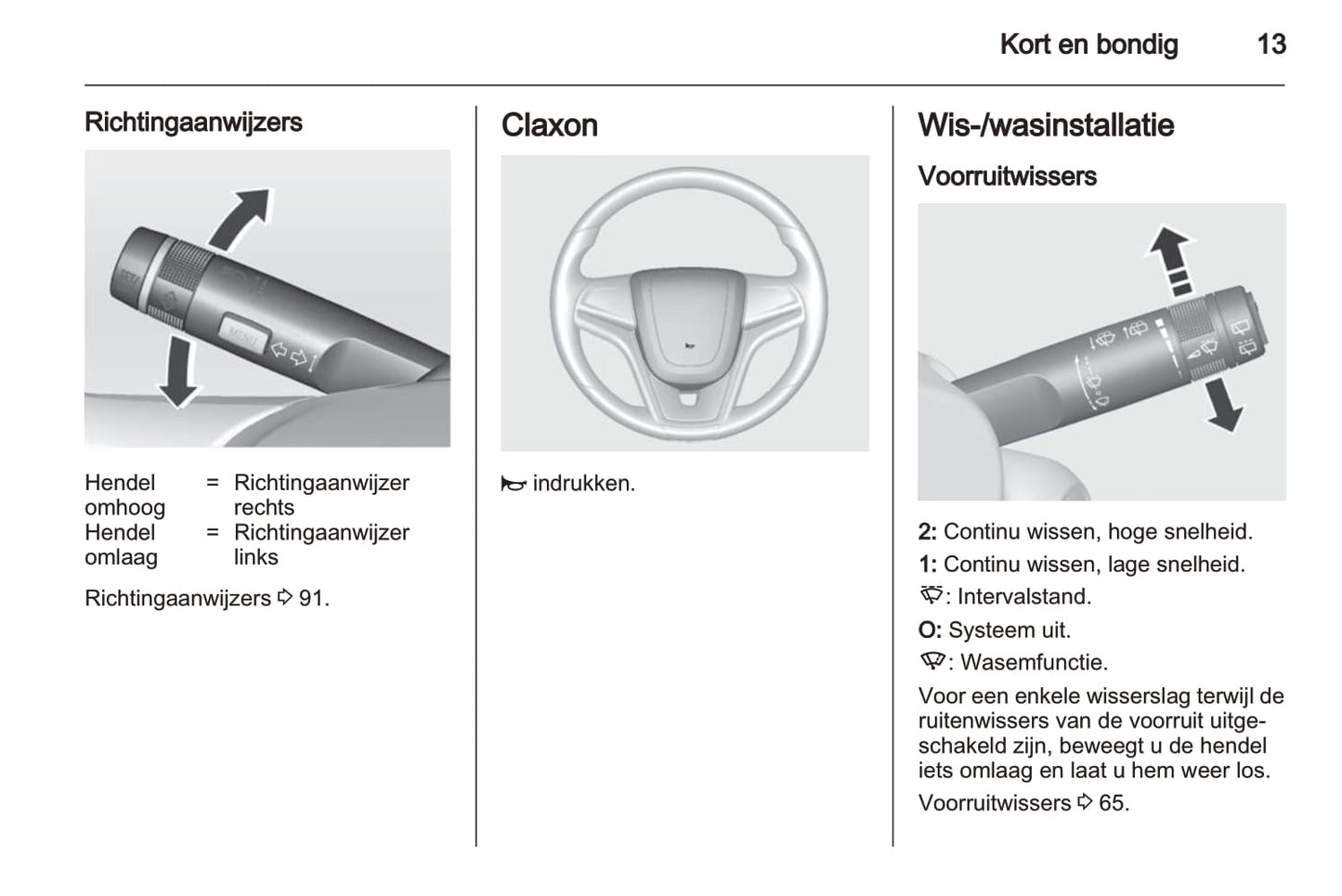 2011-2014 Chevrolet Aveo Owner's Manual | Dutch