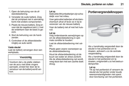 2011-2014 Chevrolet Aveo Owner's Manual | Dutch