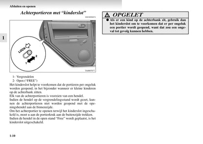 2004-2008 Mitsubishi Colt Gebruikershandleiding | Nederlands