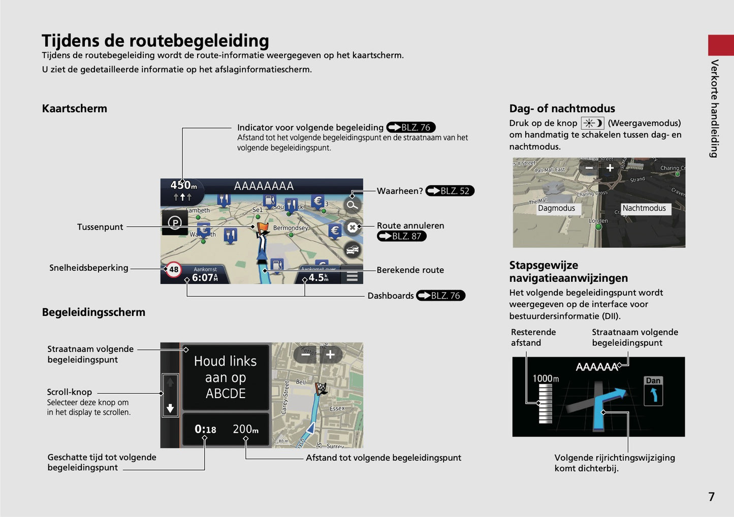 Honda Civic Navigatie Handleiding 2017 - 2022