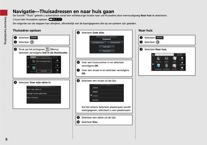 Honda Civic Navigatie Handleiding 2017 - 2022