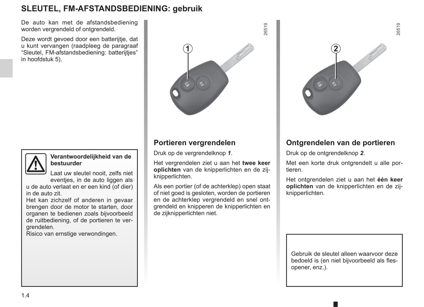 2003-2004 Renault Kangoo Owner's Manual | Dutch