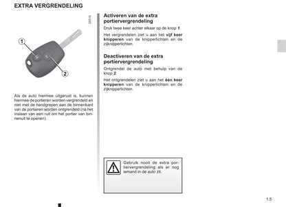 2003-2004 Renault Kangoo Owner's Manual | Dutch