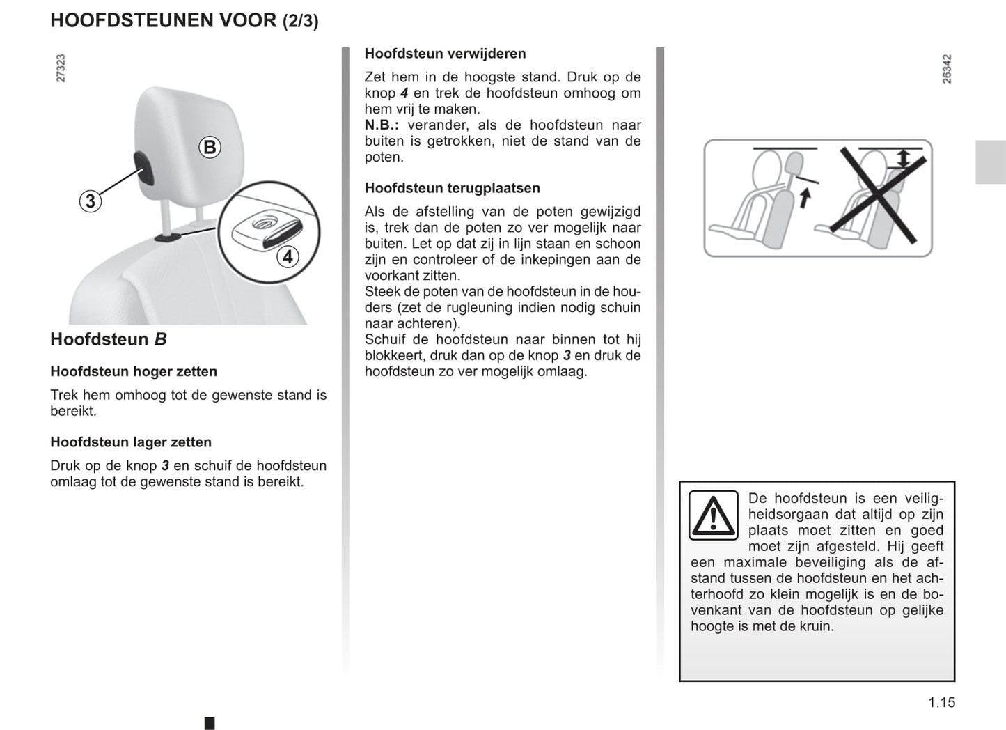 2003-2004 Renault Kangoo Owner's Manual | Dutch