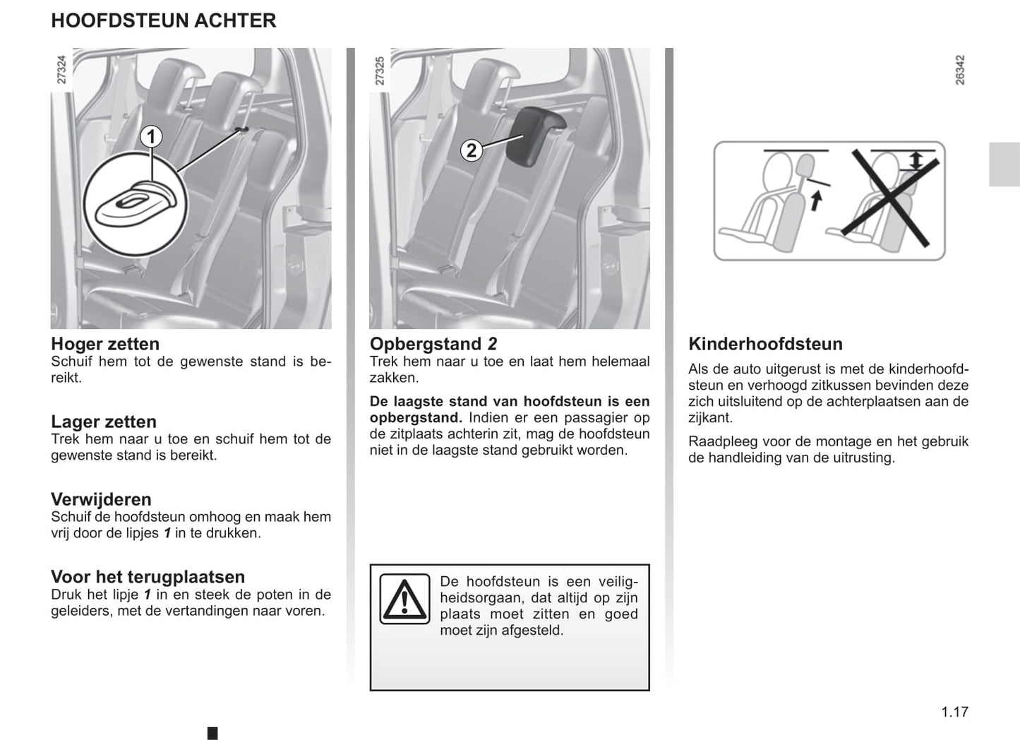 2003-2004 Renault Kangoo Owner's Manual | Dutch