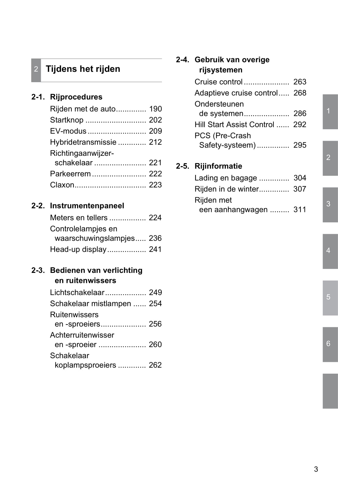 2013-2014 Toyota Prius Wagon Owner's Manual | Dutch