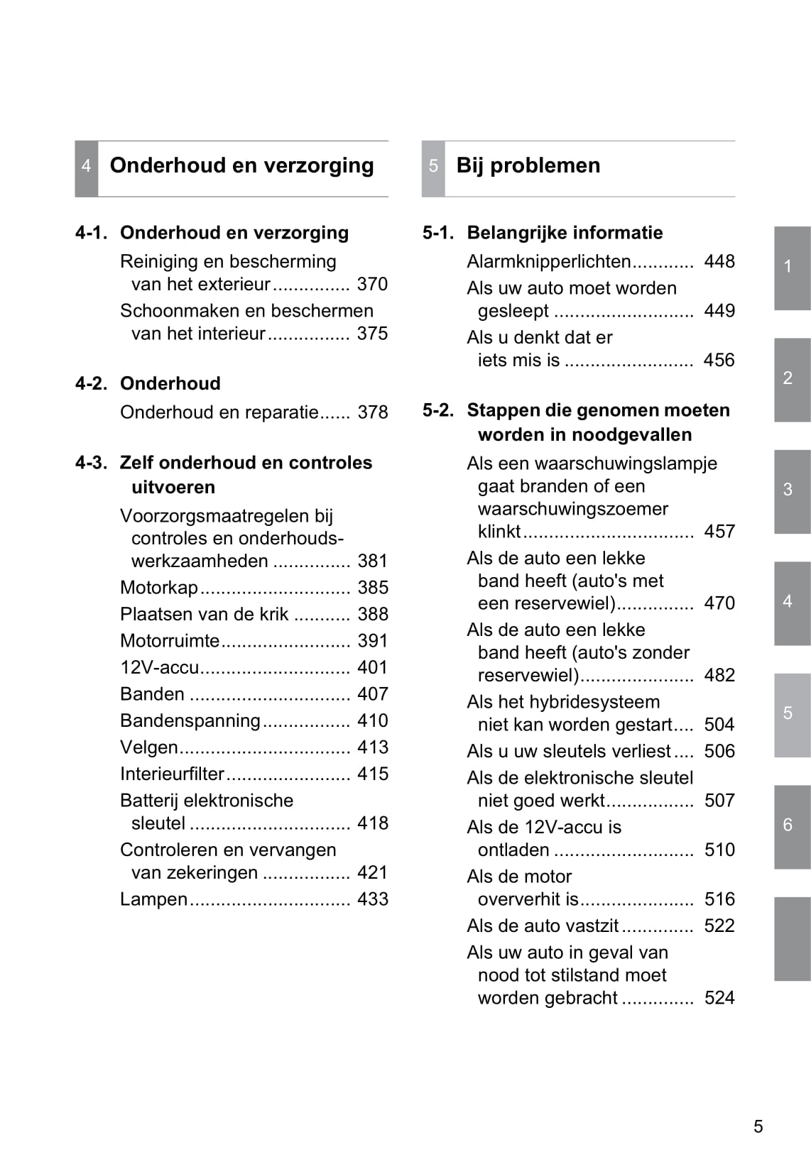 2013-2014 Toyota Prius Wagon Owner's Manual | Dutch