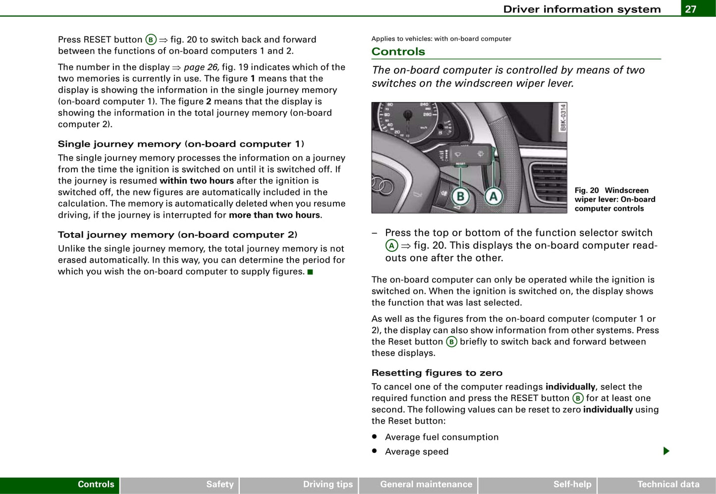 2007-2014 Audi A4 Bedienungsanleitung | Englisch