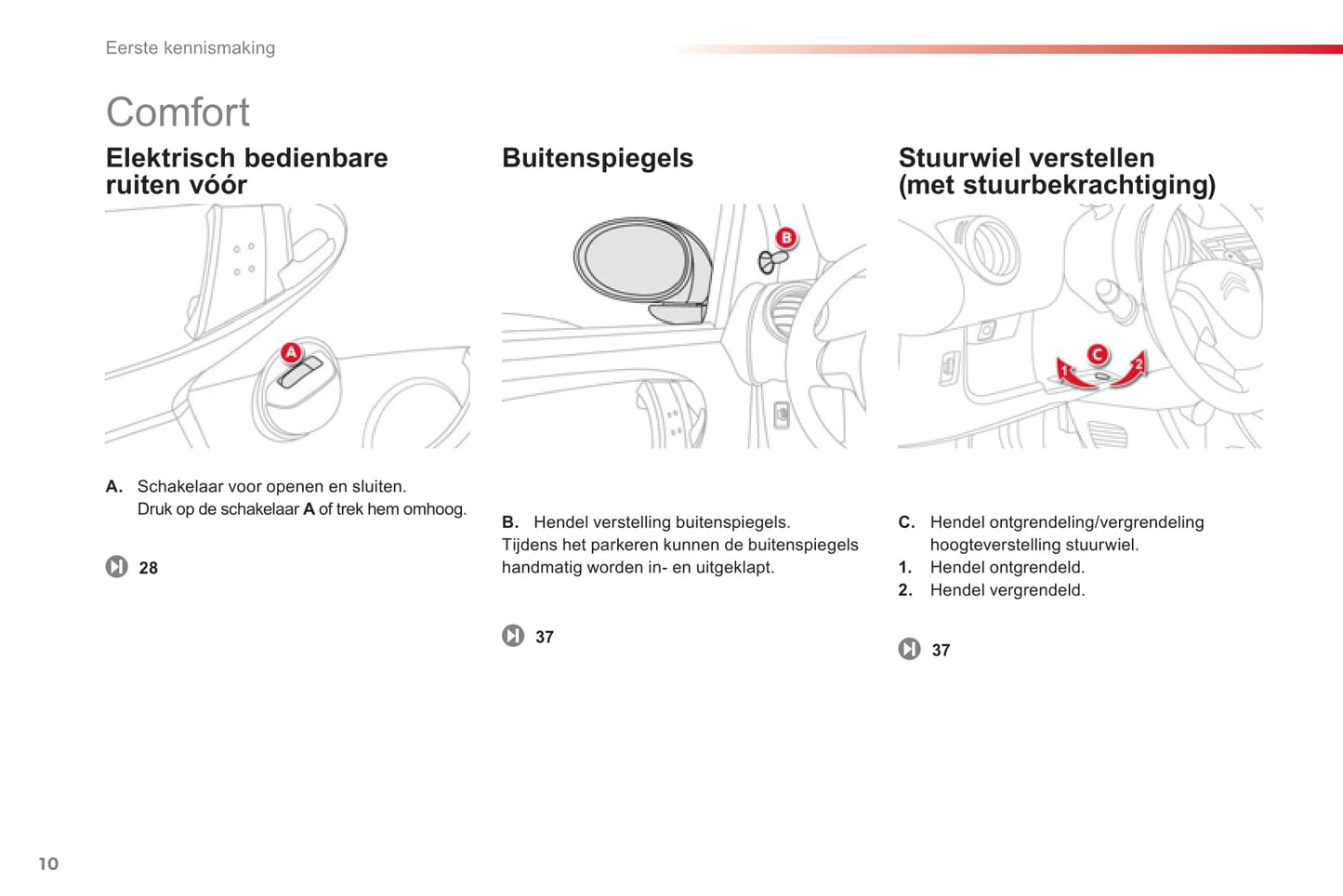 2012-2014 Citroën C1 Owner's Manual | Dutch