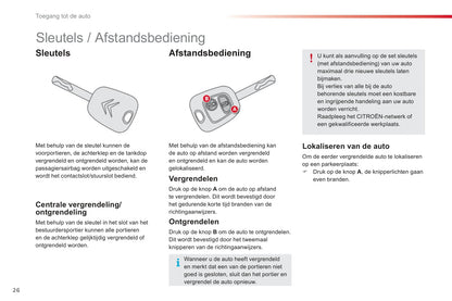 2012-2014 Citroën C1 Owner's Manual | Dutch