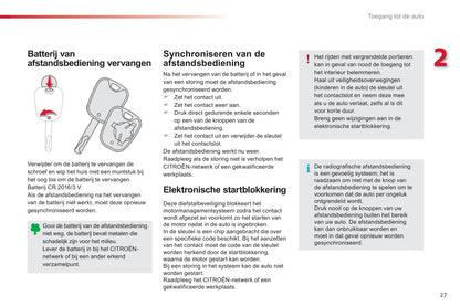 2012-2014 Citroën C1 Owner's Manual | Dutch