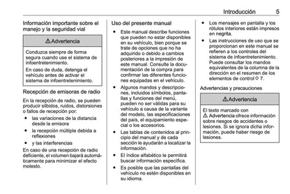 Opel Vivaro Manual de infoentretenimiento 2014 - 2019