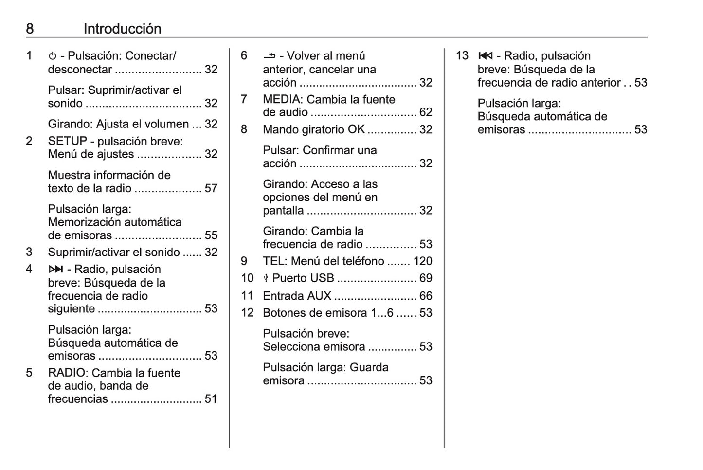 Opel Vivaro Manual de infoentretenimiento 2014 - 2019