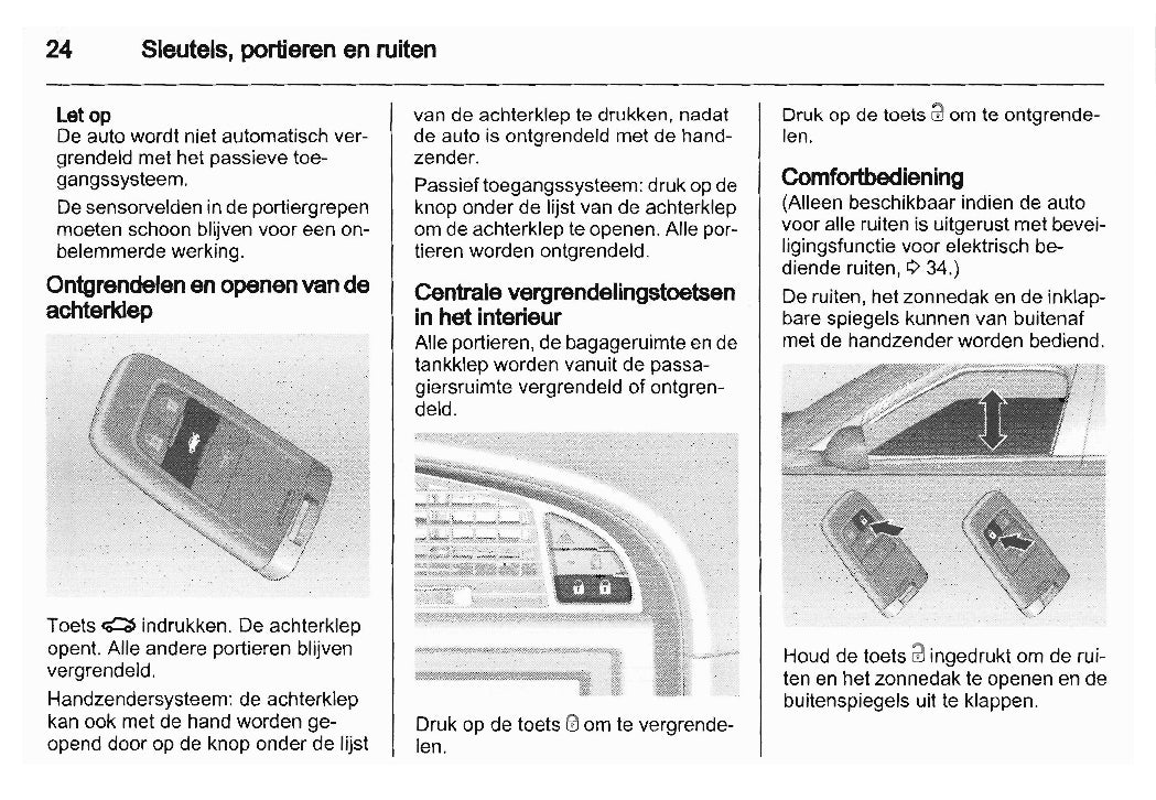 2010-2012 Saab 9-5 Owner's Manual | Dutch