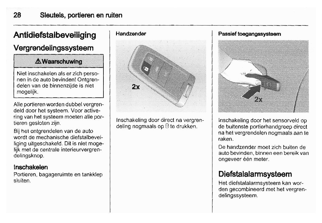 2010-2012 Saab 9-5 Owner's Manual | Dutch